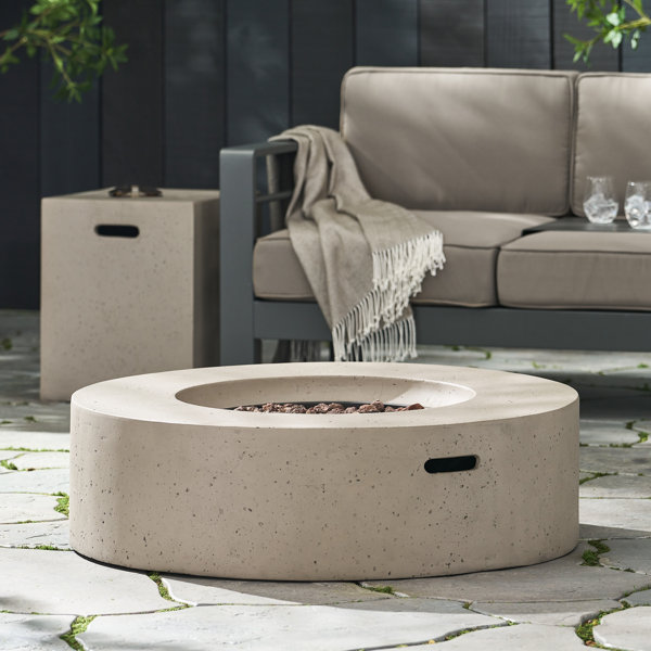 Ebern Designs Ettinger Propane Outdoor Fire Pit Table & Reviews Wayfair